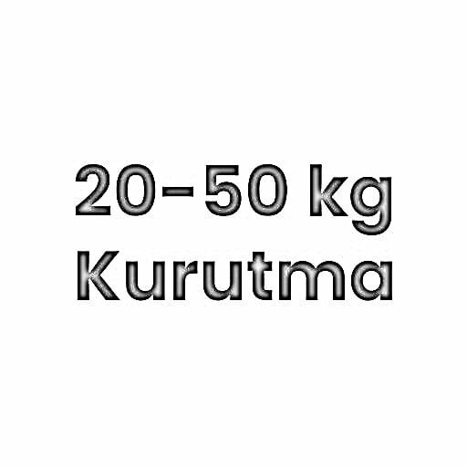 20-50kg. Kurutma